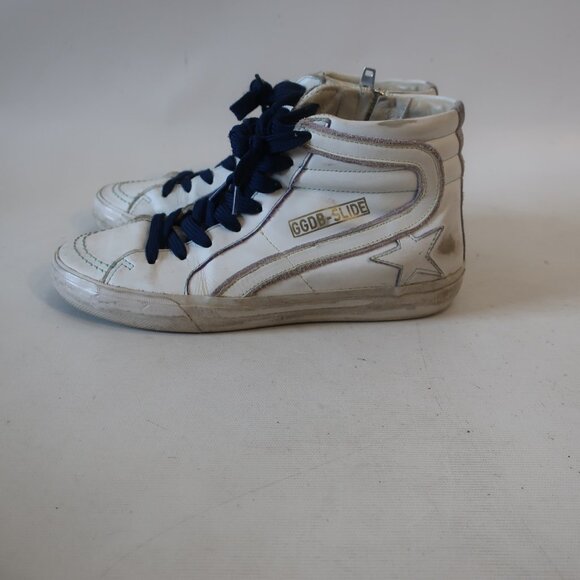 Womens Golden Goose GGDB-Slide White High Top Star Sneakers 36/US 6 - Picture 3 of 9